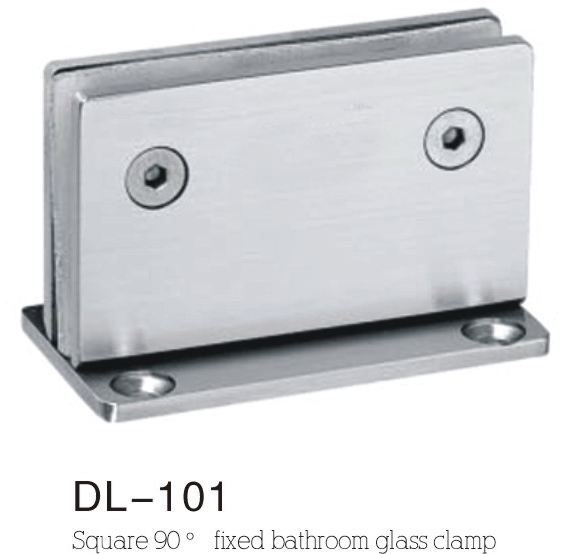 Bathroom Hinge DL101, fixed glass clamp 90angle 