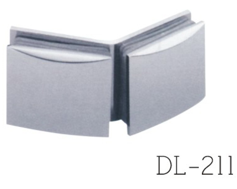 Glass Clamps DL211, 135 angle, double