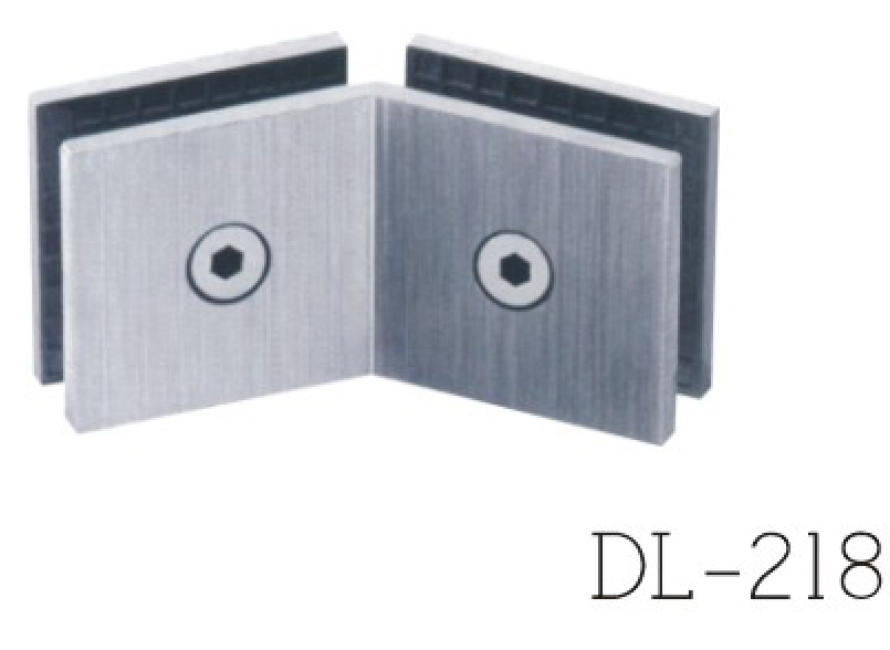 Glass Clamps DL218, 135 angle, double