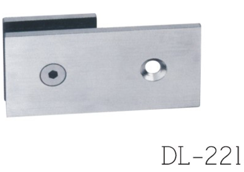 Glass Clamps DL221, 180 angle, single