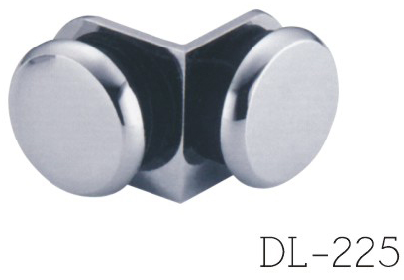 Glass Clamps DL223, 90 angle, double