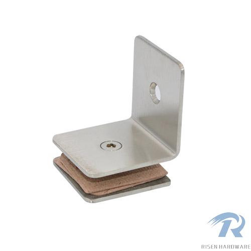 Glass Clamps RS827, 90 angle, single, stainless steel