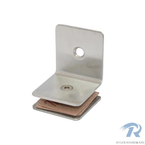 Glass Clamps RS827, 90 angle, single, stainless steel