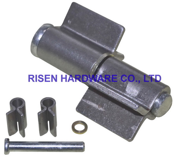 Welding hinge BH601, with steel washer, material: iron, finishing: self color or zinc plating 