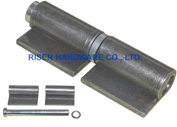 Welding hinge BH604, with steel washer, material: iron, finishing: self color or zinc plating