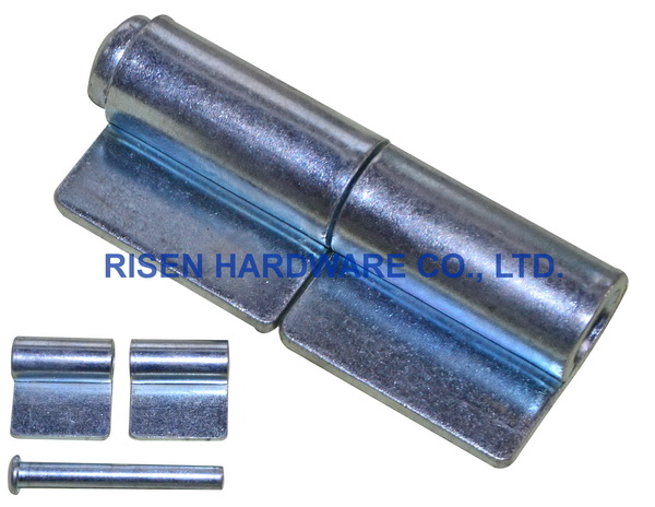 Welding hinge BH606, with steel washer, material: iron, finishing: self color or zinc plating