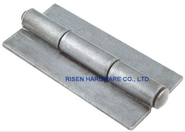 Welding hinge BH608, with steel washer, material: iron, finishing: self color or zinc plating 