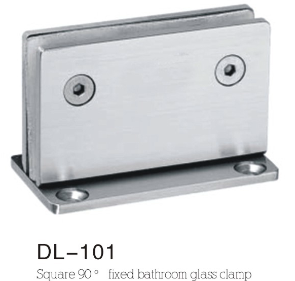 Bathroom Hinge DL101, fixed glass clamp 90angle