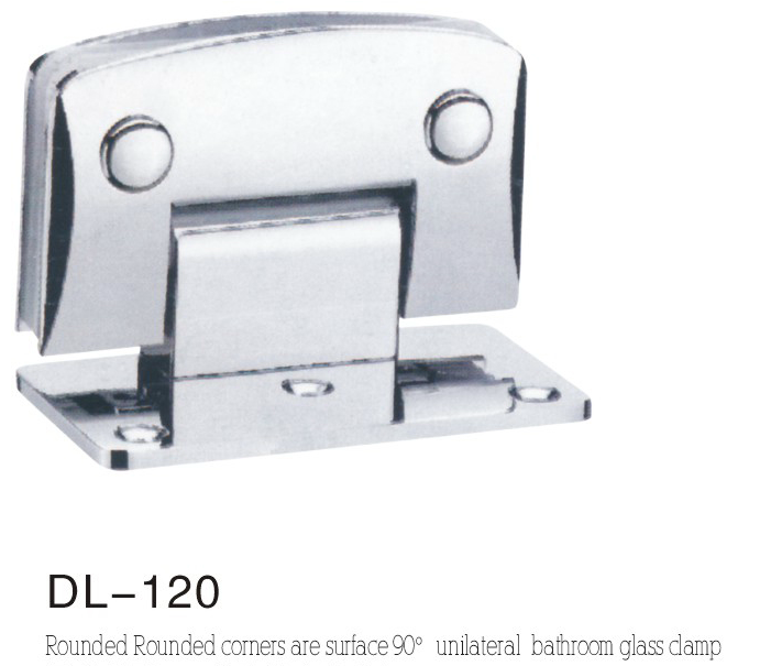 Bathroom Hinge DL120, rounded camber single 90 angle