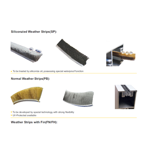 Weather strips, Felpa